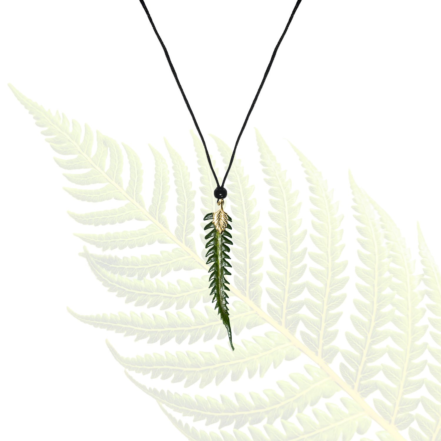 Hāpuʻu Fern Pendant - Gold, Small