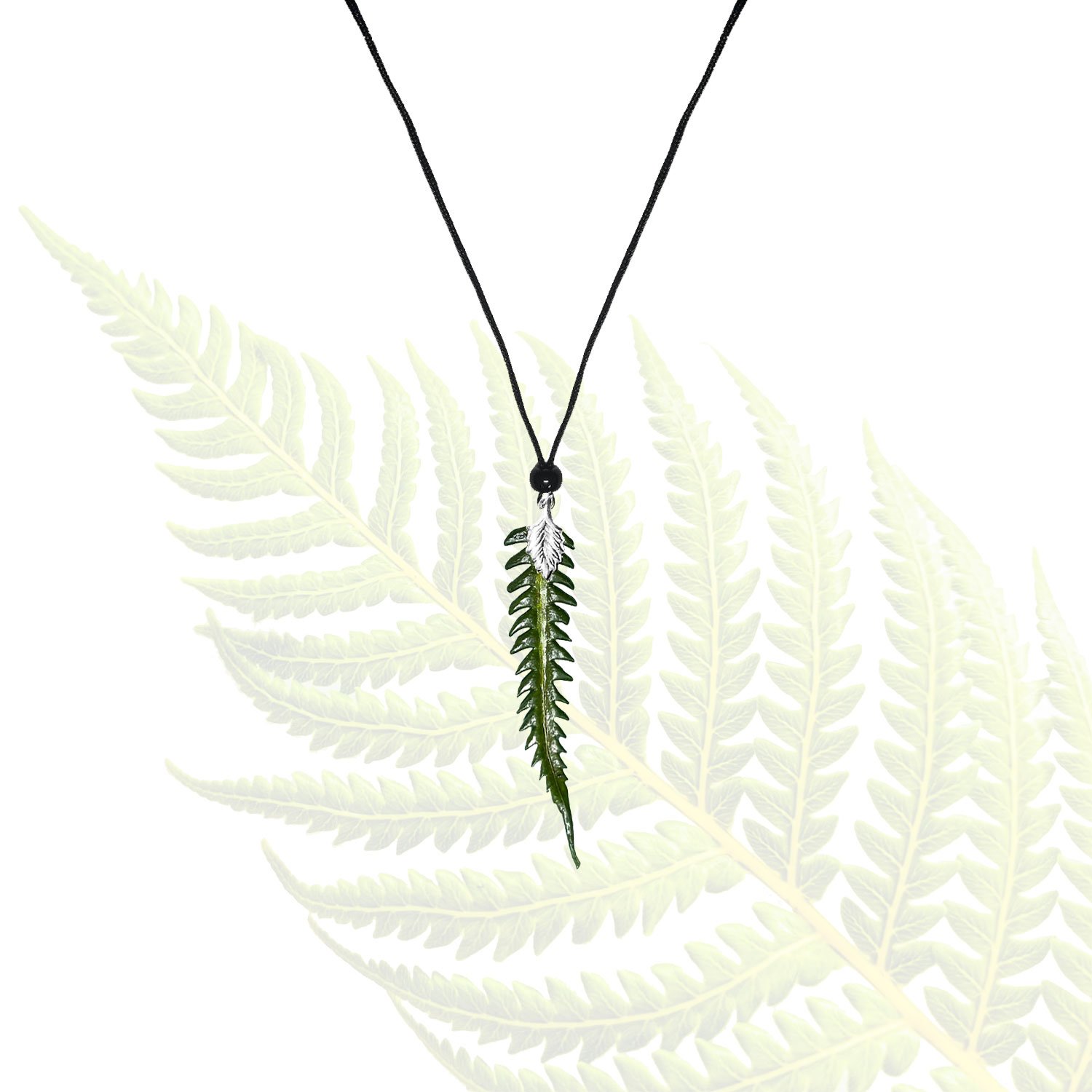 Hāpuʻu Fern Pendant - Silver, Small