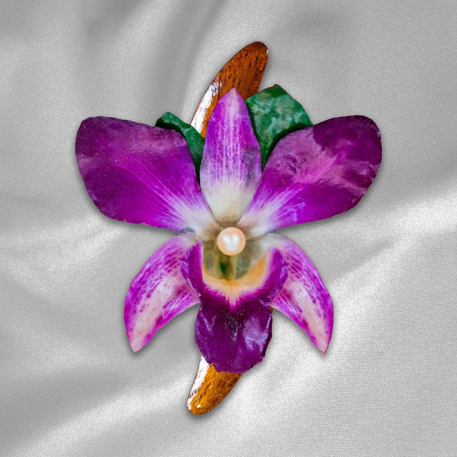 Magnetic Orchid Brooch