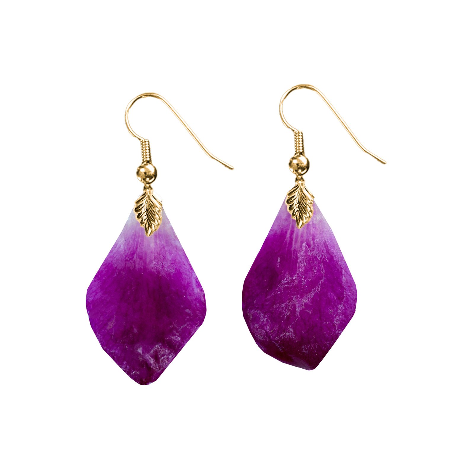 Orchid Petal Earrings - Gold